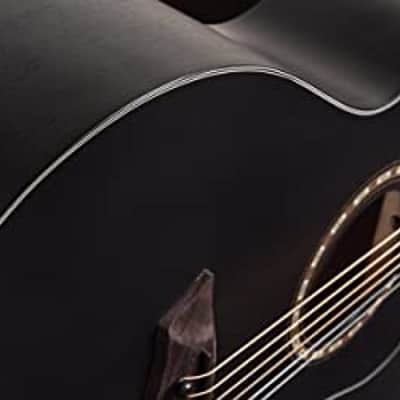 Washburn G-Mini 5 Apprentice Series 7/8 Size Acoustic Guitar, Black Matte (AGM5BMK-A-U) image 5