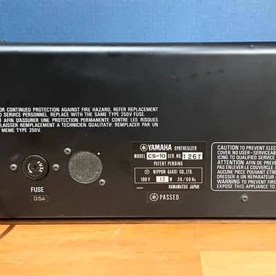 Yamaha CS-10 Monophonic Synthesizer - Black image 6