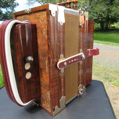 Bon Cajun Cajun accordion - Curly Walnut image 3