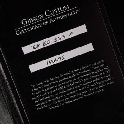 Gibson Custom Shop PSL '64 ES-335 Figured Reissue Gloss Antiquity Burst 7.14 #140692 image 17