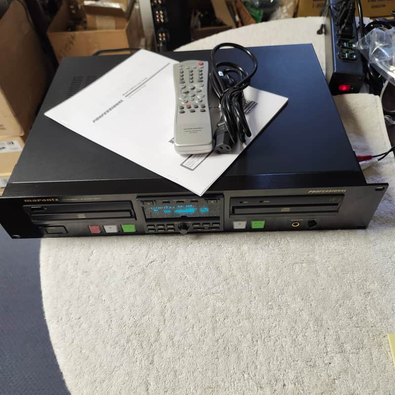 Near Mint Rebuilt Marantz CDR510/U1B Professional CD Recorder Player w/Remote Control and Owners Manual image 1