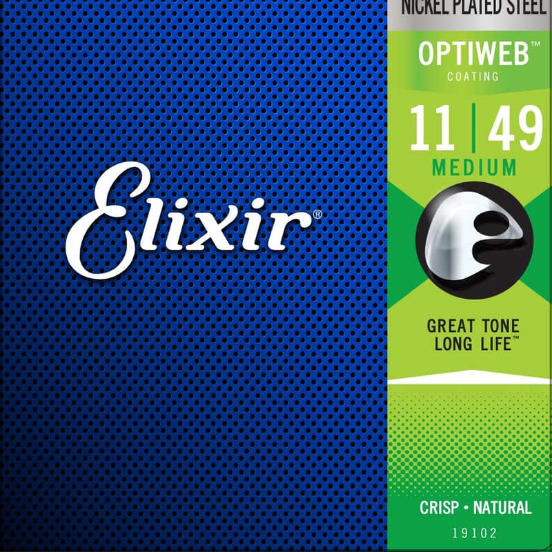 Photos - Strings Elixir Optiweb Electric Medium 11-49 Standard 2018