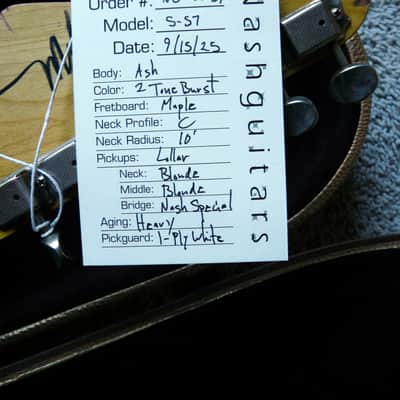 New 2025  Bill Nash Clapton Brownie Ash body S-57 Maple C Neck, USA Lollars Heavy relic image 9