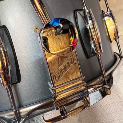 Gretsch 6.5" x 14" Brooklyn Snare Drum - Satin Ice Blue Metallic image 3