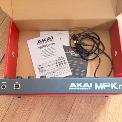 Akai MPK Mini MKIII 25-Key MIDI Controller 2020 - Present - Red with Black Keys image 4