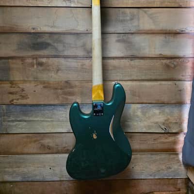 2023 Fender Custom Shop Jazz Bass B2 '62 RELIC (Pre-Owned) - Aged Sherwood Green w/ Hard Case image 11