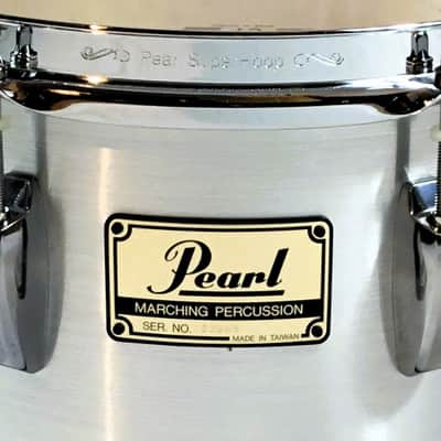 Pearl Championship Series 10" Marching Tom, Brushed Silver (New Old Stock, 2004) image 2