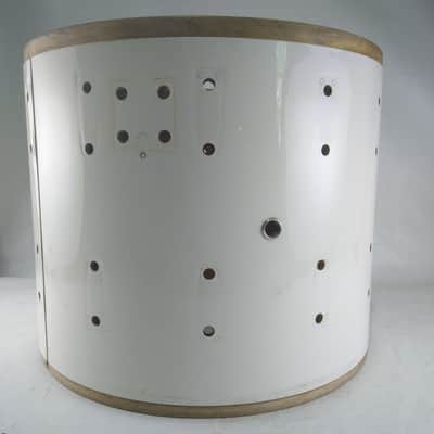 Yamaha Corps Custom 12x14"Snare Drum Shell Piano White Wrap 9000 Recording Japan image 4