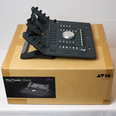 Avid Pro Tools Dock Control Surface 2018 - Matte black control surface with textured plastic top and aluminum jog wheel image 4