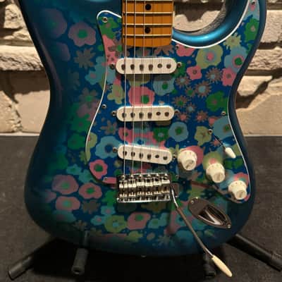 1999 Crafted in Japan Blue Floral Stratocaster image 6