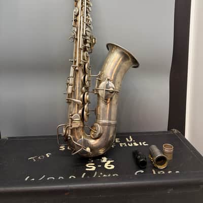 Vintage Pre War Conn New Wonder Alto Saxophone Silver with Gold Wash Bell 1922-23 image 1