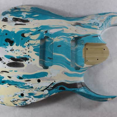Swirled Hardtail RGD Guitar body fits Ibanez (tm) 7 string RG and UV Necks J1272 image 1