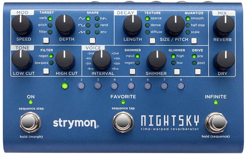 Strymon NightSky Time-Warped Reverberator | Reverb