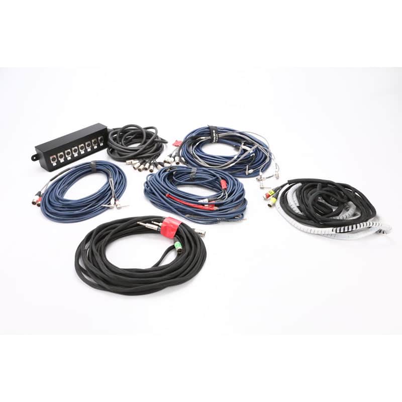 8-Channel XLR Stage Studio Snake Box w/ 4 XLR - 1/4" TS Multi Cables #49092 image 1