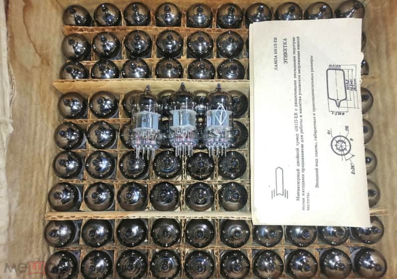 Nos Soviet 6N1P-EV [ 6n1, 6DJ8 ] Vacuum Tubes image 1