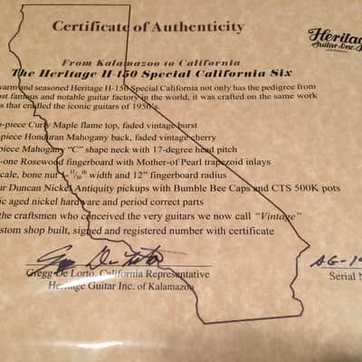 Heritage H-150 Special California 6 (5 of 6) '59 Re-issue Faded Vintage Burst image 13