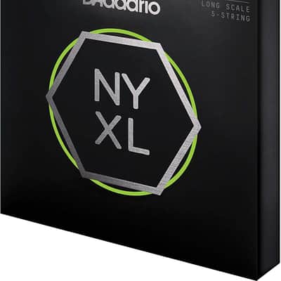D'Addario NYXL45125 Nickel Wound Bass Guitar Strings, 5-String Lt Top/Medium Bottom, Long Scale (45-125) image 3