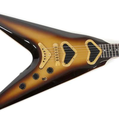1981 Gibson V2 Flying V - Super Rare Goldburst Metallic Finish! Boomerang V Pickups!  Original Case image 2