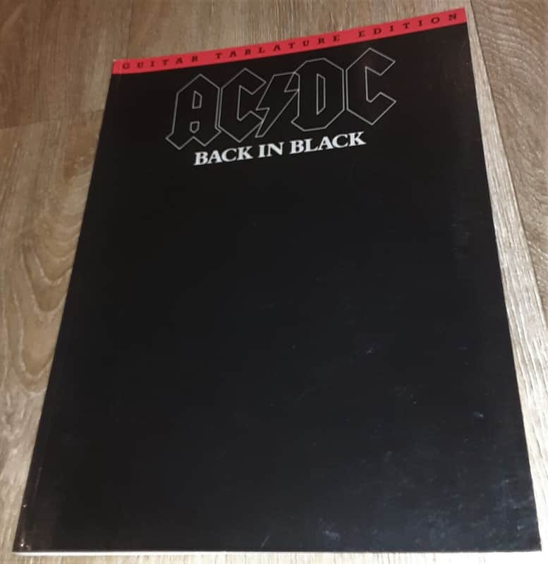 AC / DC - BACK IN BLACK - GUITAR TAB BOOK - TABLATURE MUSIC SONGBOOK - ACDC AC/DC image 1