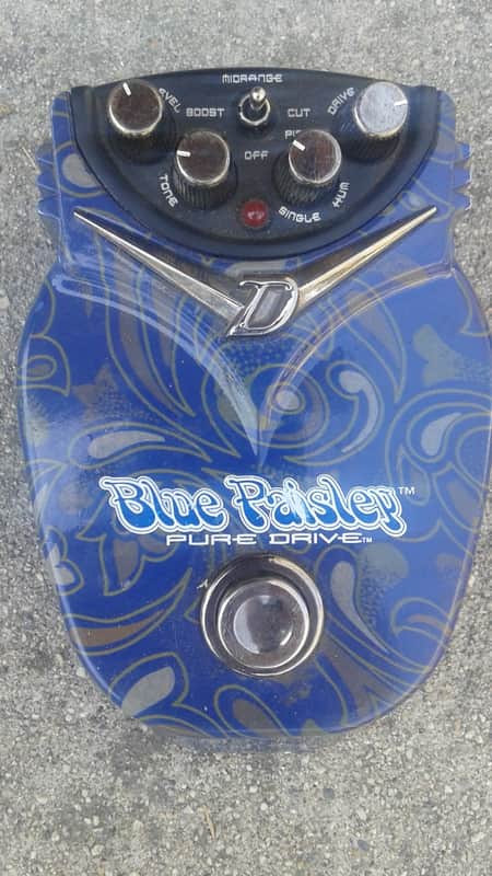 Rare Danelectro Blue Paisley Pure Drive Overdrive/Distortion | Reverb
