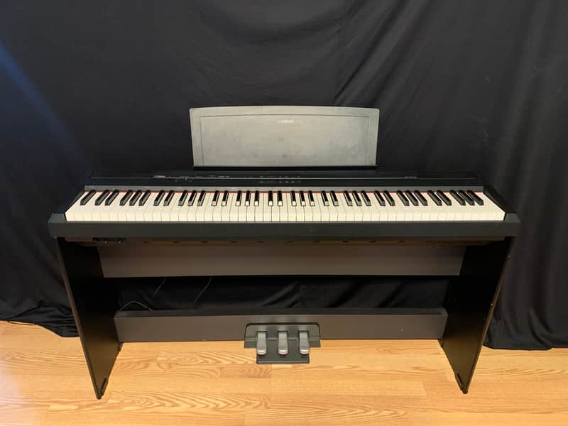 Yamaha P-105 88-Key Weighted Keyboard Digital Piano w/ Stand and Pedals image 1