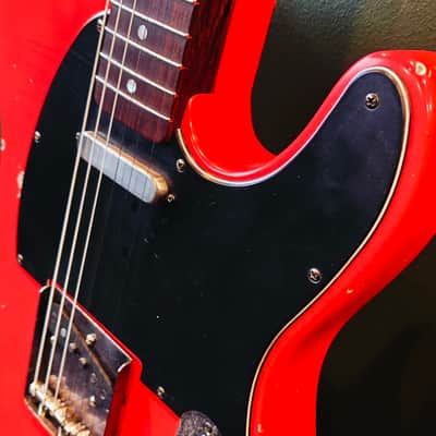 Belle Guitars Teg Custom, Fiesta red - medium relic image 7