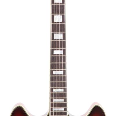 2016 D'Angelico Excel DC Semi-Hollow Electric Guitar w/Stairstep Tailpiece, Vintage Sunburst, S16006YYYY image 6