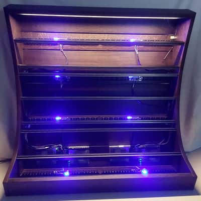 20U / 168hp Eurorack case MARIZILLA • Dark Oak • Powered image 9