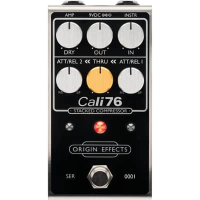 Origin Effects Cali76 Stacked Edition Black Compressor Pedal - Black image 1