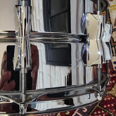 STUDIO SALE! Yamaha Stage Custom SD 266A Snare 14×6.5 Chrome Over Steel 1990s Japan image 11