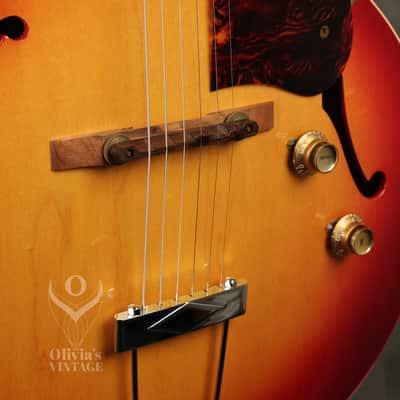 1966 Gibson ES-125TC Cherry Sunburst w/ original hardshell case + HANG TAG!!! image 5