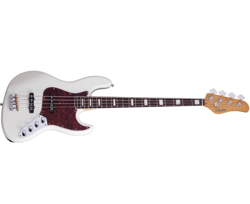 Schecter Diamond J Plus 4-String Bass Guitar in Ivory | Reverb