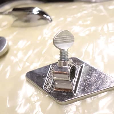 Gretsch Round Badge White Pearl 3pc Drum Kit Set Vintage 1960's image 5