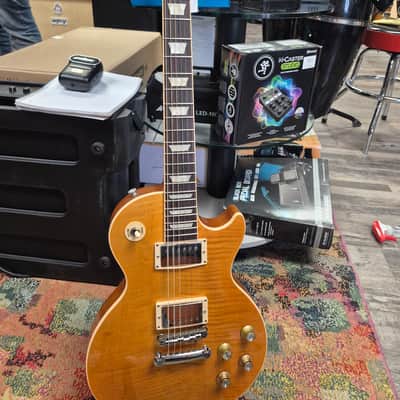 Gibson standard les paul 2019 - Trans amber AAA SUPER UPGRADED W/HARDCASE image 1