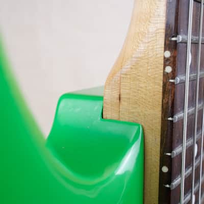 B.C. Rich Warlock WG-035 Mini Guitar 1990's Lime Green Made in Japan MIJ w/ Bag image 20