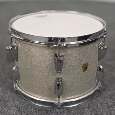 Used Vintage Ludwig 2pc Drum Set Silver Sparkle - Good image 8