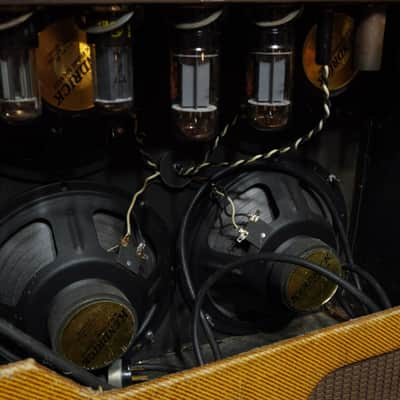 1957 Fender Bassman 5E6 40w 4x10" Tube Amp Combo (VIDEO! Bill Carruth Work, Ready to Go) image 17