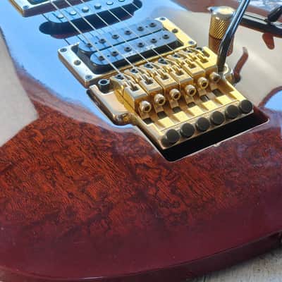 1994 Ibanez Japan S540BM S Series HSH Superstrat (Antique Violin - Burled Maple) image 8
