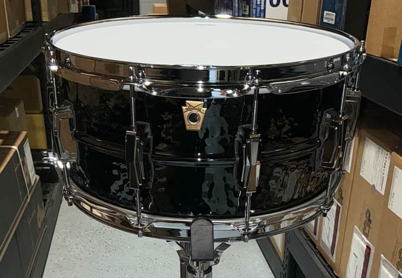 Ludwig 14x6.5 Black Beauty Hammered Snare Drum LB417K image 1
