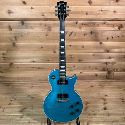 Gibson Custom 1954 Les Paul Standard Electric Guitar - Kamen Blue Shift Sparkle image 2