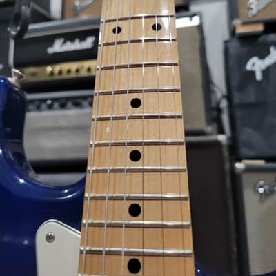 Fender Partscaster HH Shawbucker Stratocaster w/ 50's Player Series Neck - Sapphire Blue Transparent (C016-49) image 6