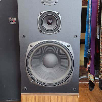 Vintage 1980s Kenwood JL-1090AV 3-Way Tower Floor Speaker Pair Wood image 13