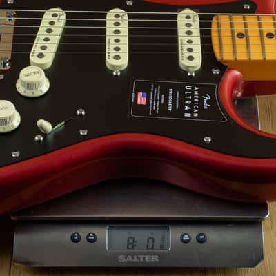 Fender American Ultra II Strat Maple Fingerboard Sinister Red US240025819 image 6