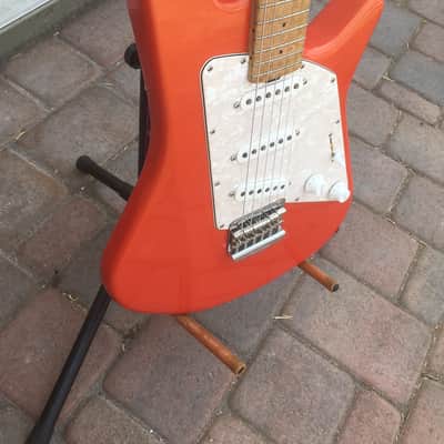Ernie Ball Music Man Albert Lee SSS- Birdseye Maple- Pearl Orange-Hardcase image 6