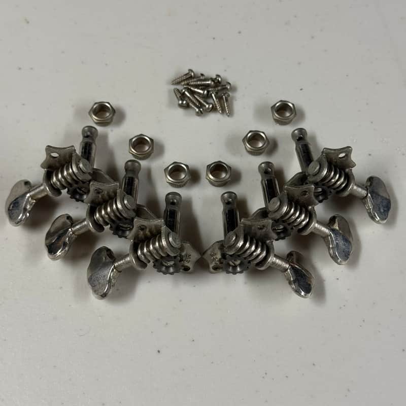 1950-60's Grover Open Back Tuners with Bushings and Screws (T-416) image 1