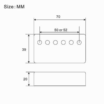 2pc Vintage Butterfly Top Guitar Humbucker Pickups Covers Neck and Bridge Set 50/52MM Spacing image 4