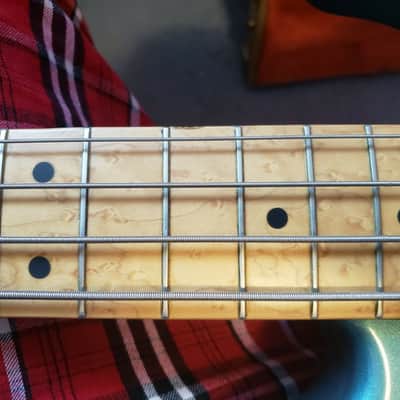Fender Custom Shop '62 Jazz Bass Matching Headstock Light Lake Placid Blue image 8