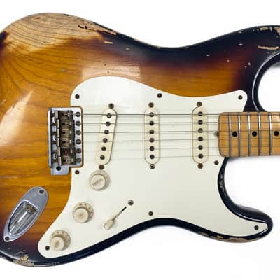 Fender Masterbuilt 58 Stratocaster (Dennis Galuszka), Abby Ybarra Pickups, 2 tone Sunburst Relic image 8