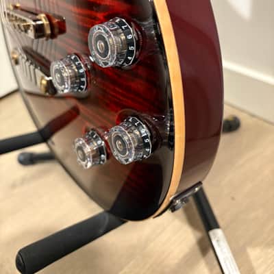 PRS McCarty 594 Soapbar Wood Library 10-Top Brazilian Rosewood Fretboard, Korina Body - 2018 - Fire Red Burst image 5