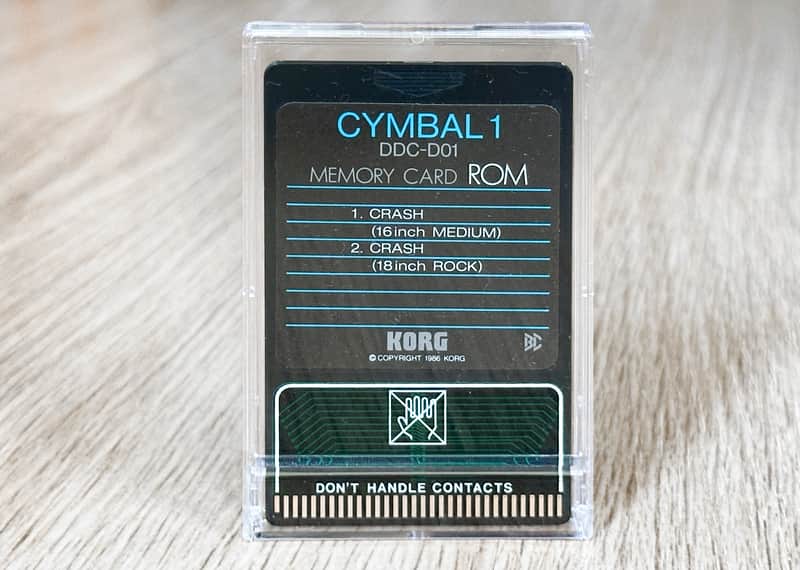 Korg DDD1 / DRM1 / DDD5 ROM card | DDC-D01 Cymbal 1 image 1